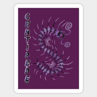 Purple Centipede with Spray Paint Magnet